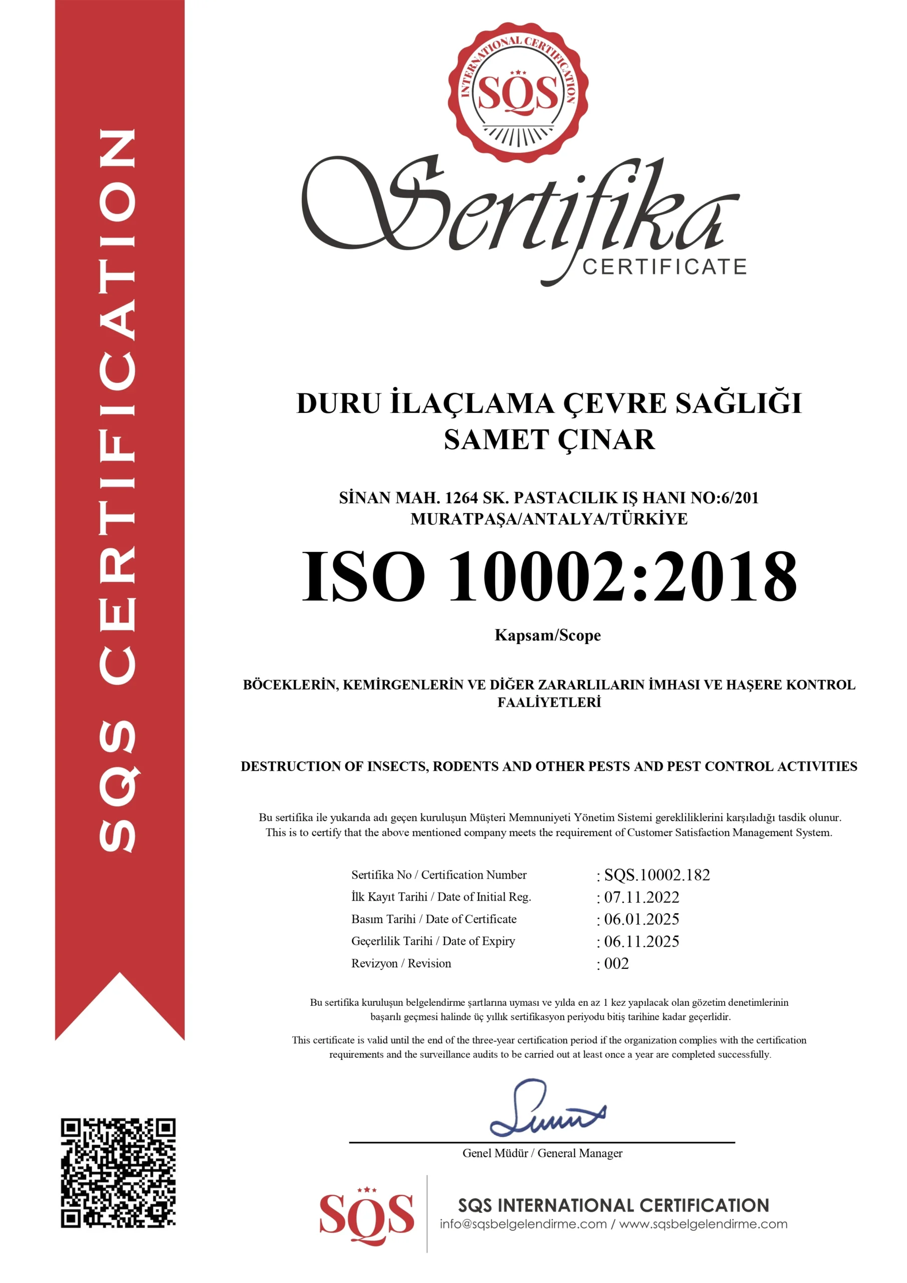 duru ilaçlama kalite belgesi 0004